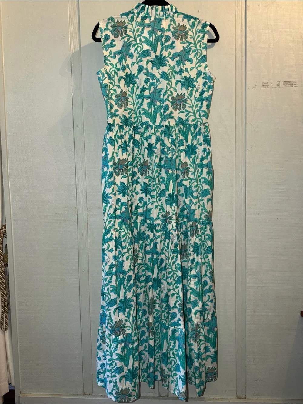 Market Co Ella Turquoise Bloom Maxi Dress